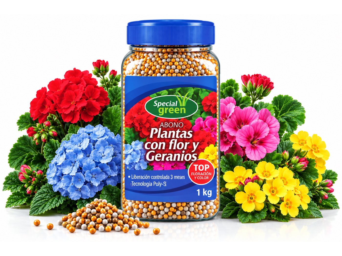 Abono Plantas con flor y Geranios